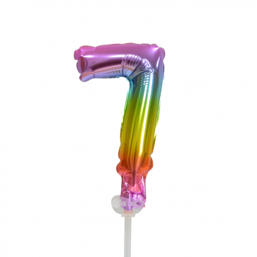 Globo de foil Figura 7 Arco Iris 13cm vacío