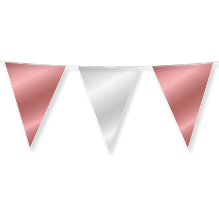 Guirnalda Oro Rosa Plata Metálica 10m