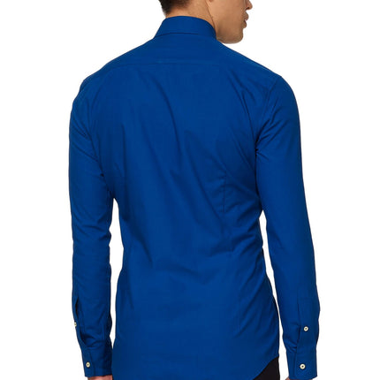 Camisa Azul Oscuro Hombre <tc>OppoSuits</tc>