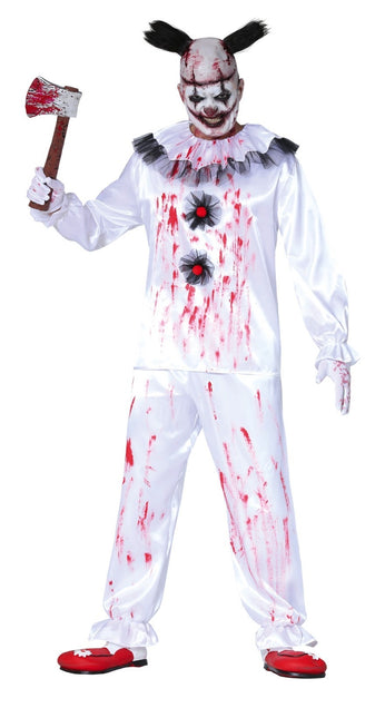 Disfraz de payaso asesino de Halloween Sangre para hombre