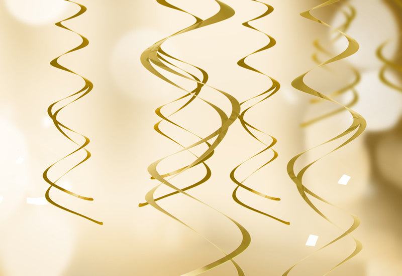 Decoración Colgante Oro 5pcs