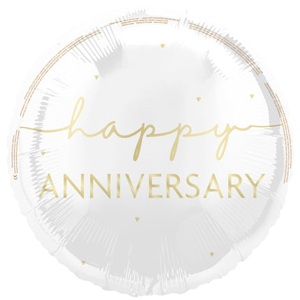 Globo de Helio Feliz Aniversario Vacío 45cm