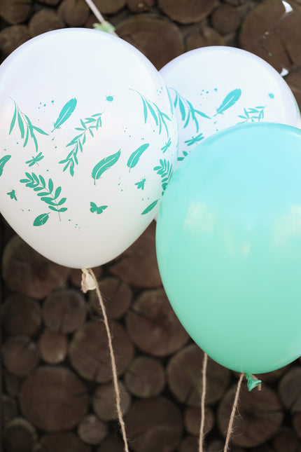 Globos Naturaleza Verde 33cm 6pcs