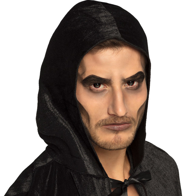 Halloween Color Lentes Negro Rojo