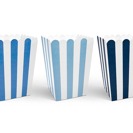 Cuencos para palomitas Mezcla Azul 12,5cm 6pcs