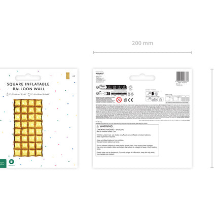 Globos Dorados Pared 1,43m