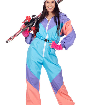 Traje de esquí retro para mujer