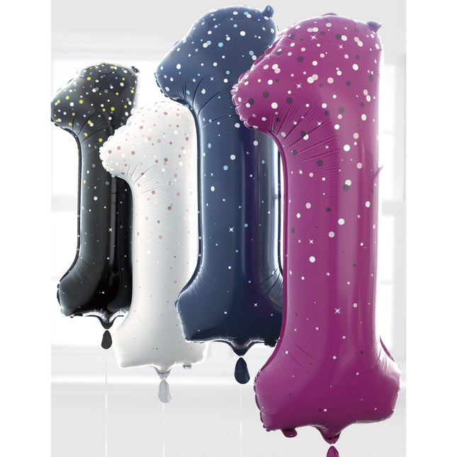 Globo Figura 6 Años Lunares Rosa 86cm