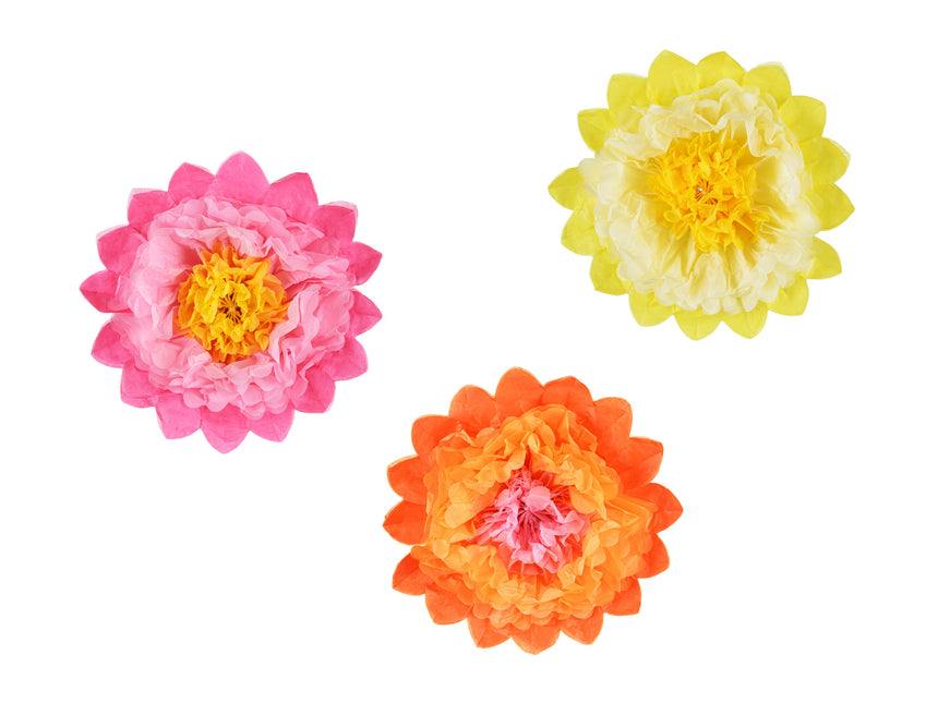 Pompones Flores 3pcs