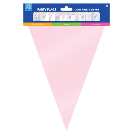 Guirnalda Rosa Plata Metalizada 10m