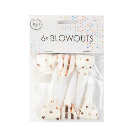 Lengüetas de rodillo Oro rosa 6uds.