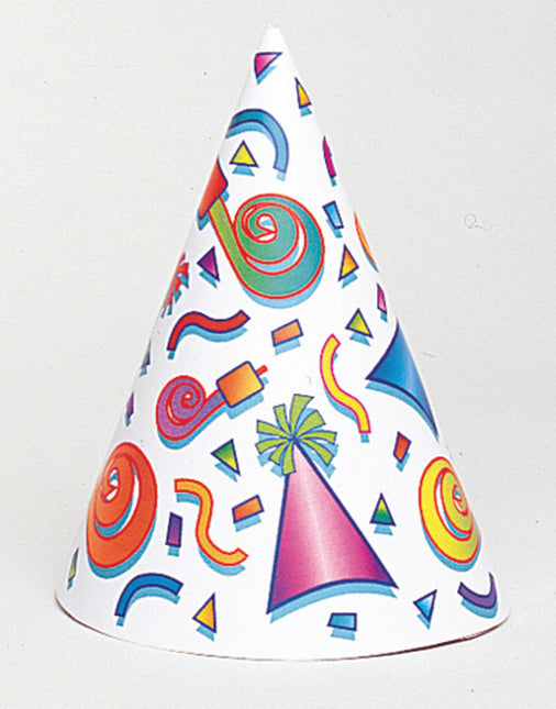 Sombreros de Fiesta Surtidos 25.6cm 8pcs