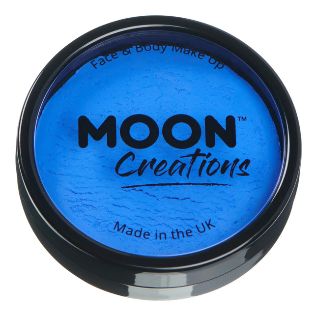 Moon Creations Pro Face Paint Cake Pots Azul Real 36g