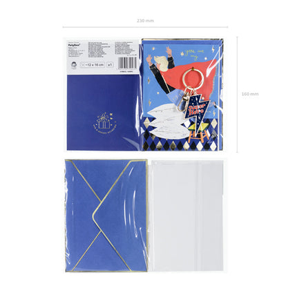 Tarjeta de felicitación Llavero Superhéroe 16cm