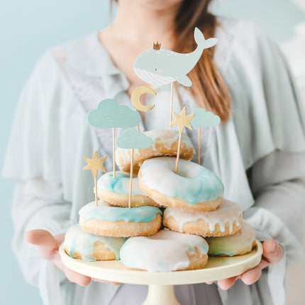 Palillos de cóctel Ballena 7pcs