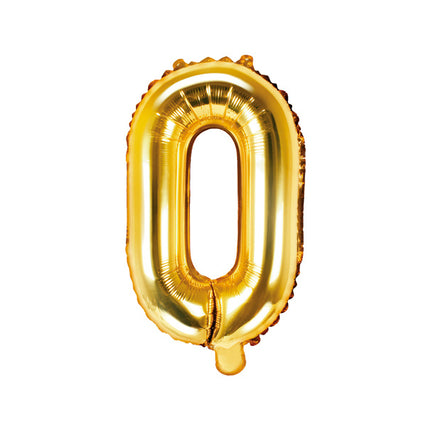 Globo Letra O Oro Vacío 35cm