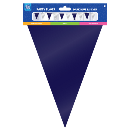 Guirnalda Azul Plata Metalizada 10m