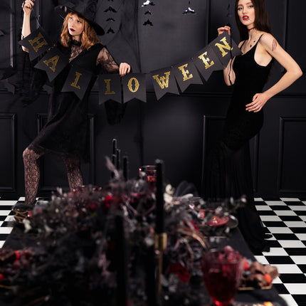 Guirnalda de letras de Halloween naranja 1,75 m