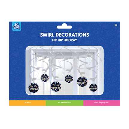 Feliz Cumpleaños Decoración Colgante Hip Hip Hooray 70cm