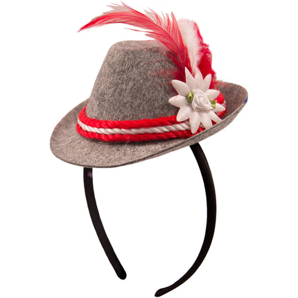 Cinta para el pelo Oktoberfest Gorro Tiroler Rojo