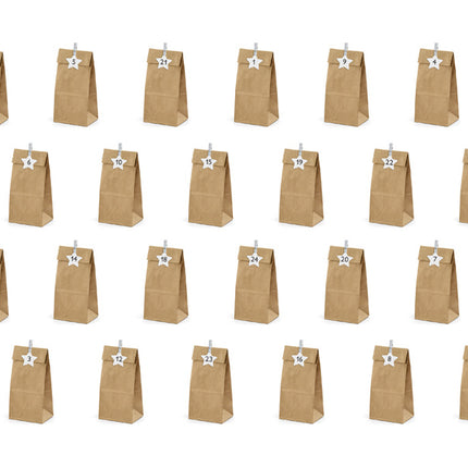 Bolsas de Fiesta de Papel Marrón 24uds