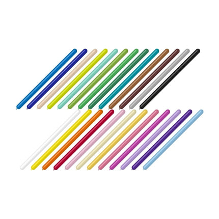 Globos de colores para modelar 5cm 150cm 50pcs