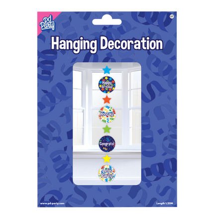 Decoración colgante Feliz Cumpleaños 120cm