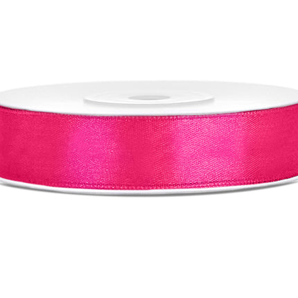 Cinta Raso Fucsia Brillante 12mm 25m