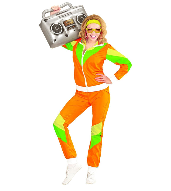 Chándal Neón 80S Verde Naranja Defectuoso