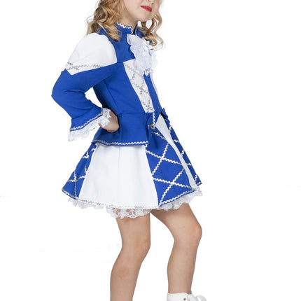 Disfraz de Majorette Azul Niña