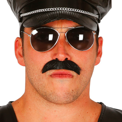 Bigote negro Autoadhesivo