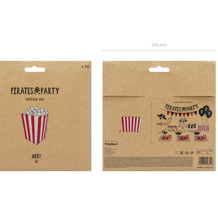 Bandejas para palomitas 12,5cm 6pcs