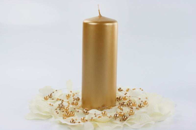 Vela Blunt Oro Metálico 15cm