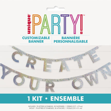 Guirnalda de Letras Purpurina Paquete Diy 139 piezas