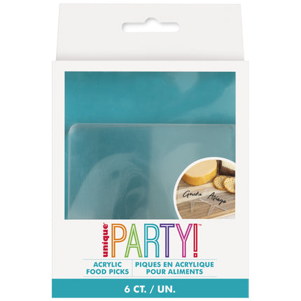 Etiquetas transparentes 6uds.