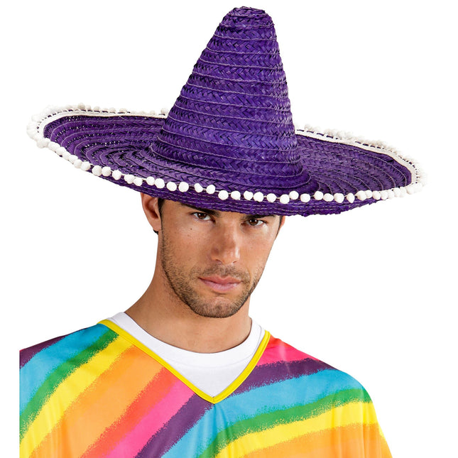 Sombrero Púrpura Azul 50cm