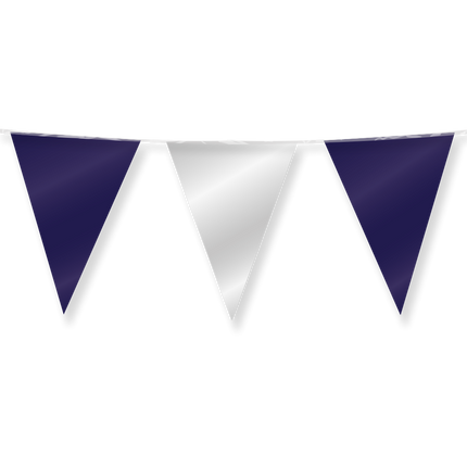 Guirnalda Azul Plata Metalizada 10m