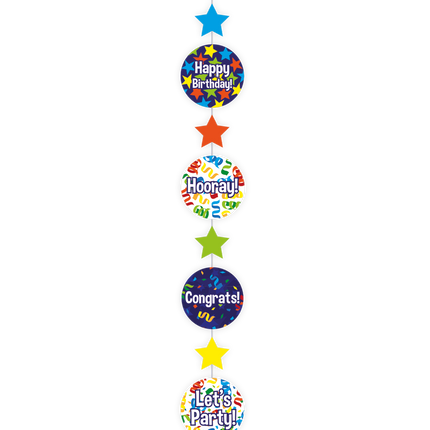 Decoración colgante Feliz Cumpleaños 120cm