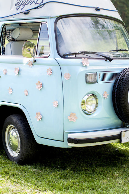 Flores de Papel Rosa Pastel 3pcs