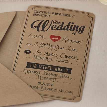 Invitaciones de boda La Boda 18cm