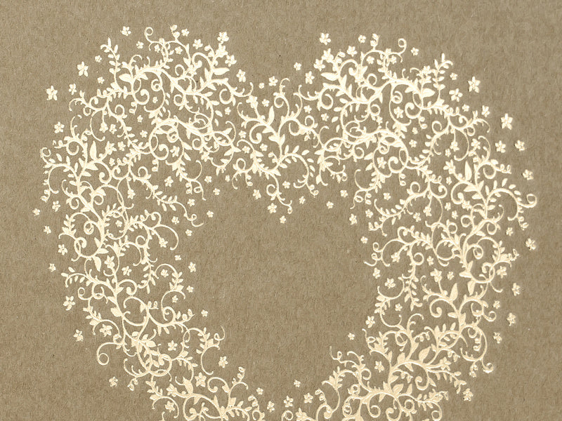 Libro de Visitas Corazón Marrón 20,5cm