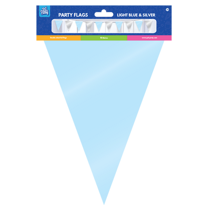 Guirnalda Azul Plata Metalizada 10m