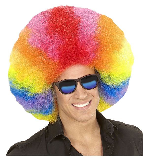 Peluca de Color Afro Extra Grande