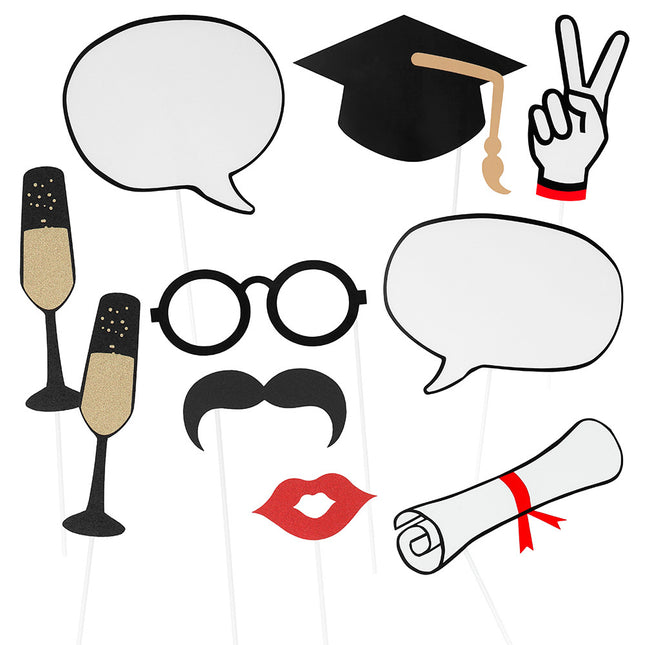 Atrezzo Pasado para Fotomatón 10pcs