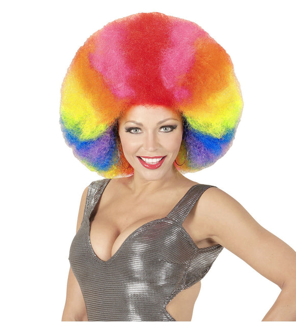 Peluca de Color Afro Extra Grande