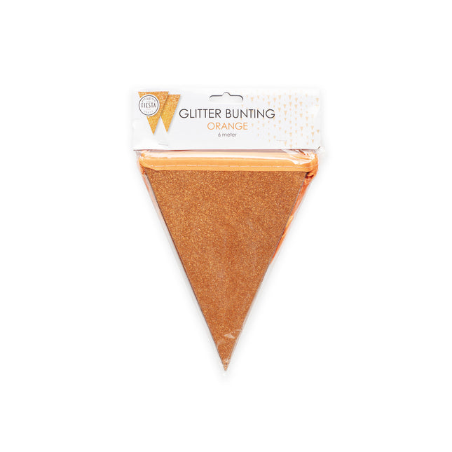 Guirnalda Naranja Purpurina Mini 6m