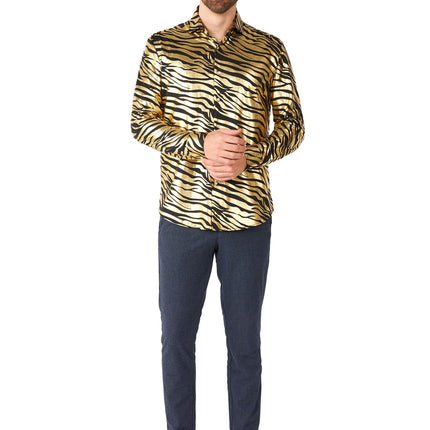 Camisa Tigre Oro Hombre <tc>OppoSuits</tc>