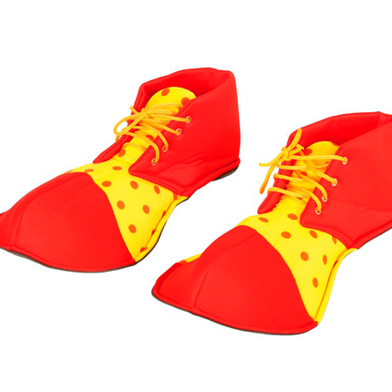 Zapatos de Payaso Rojo Amarillo 36cm