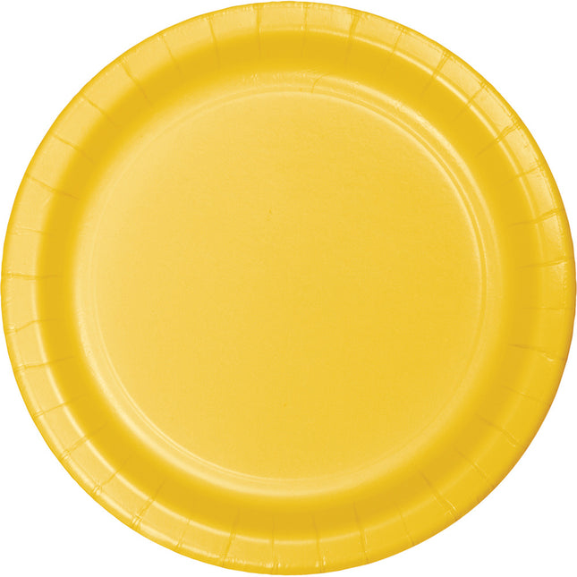 Platos Amarillos 23cm 24uds