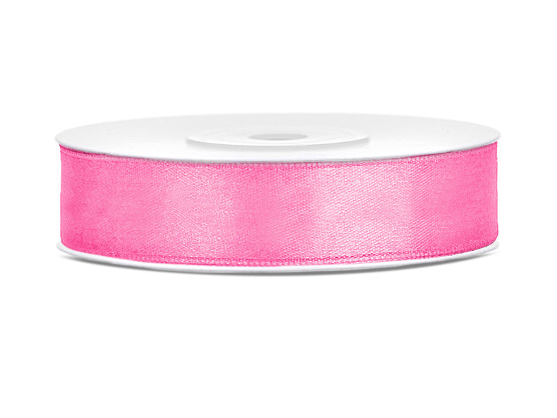 Cinta de raso rosa 12mm 25m